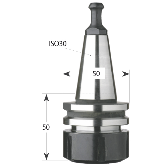 Spannzangenfutter mit ISO30 ER32 - 12,8-8 LH