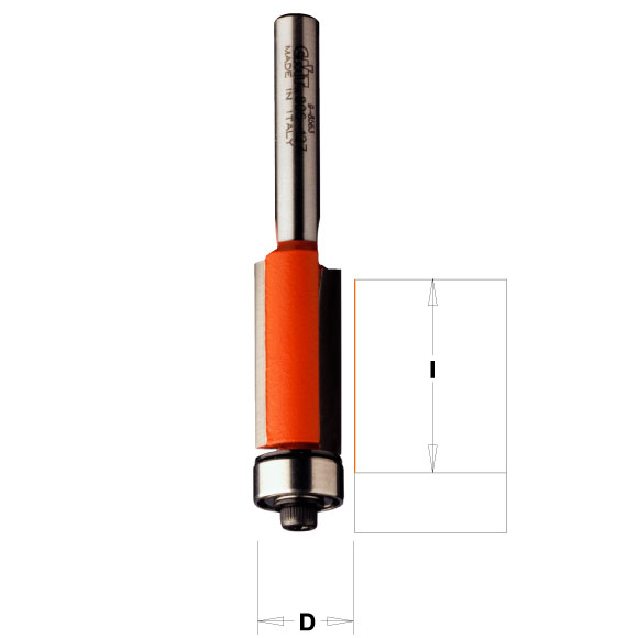 CMT C706 Bündigfräser - D12,7x25,4 L70,7 S=6 HW