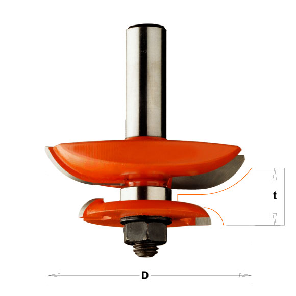 CMT C990 Konterprofil-Abplattfräser - D63,5 t11,1-17,5 Profile B1 S=12