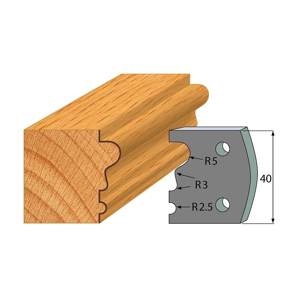 Profil 033 - Abweiser-Paar 40×4 mm SP