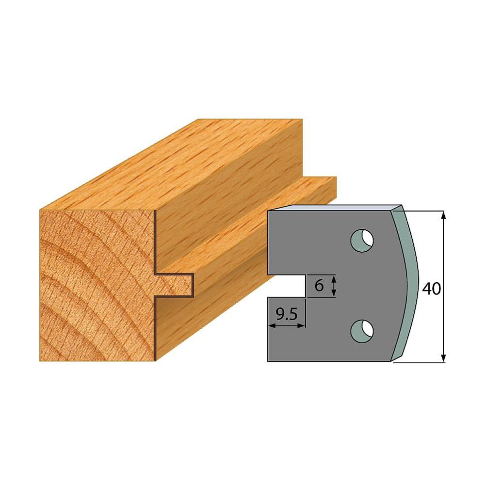 Profil 017 - Abweiser-Paar 40×4 mm SP