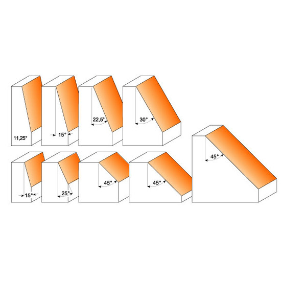 CMT Fasenfräser - 45° D31,7 S6 HW