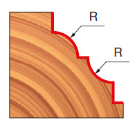 Freud Hohlkehl- und Rundprofilfräser Schaft 6 mm 3 (Radius)