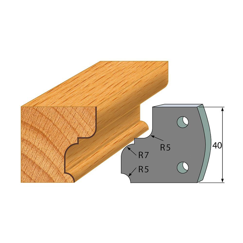 Profil 082 - Abweiser-Paar 40×4 mm SP