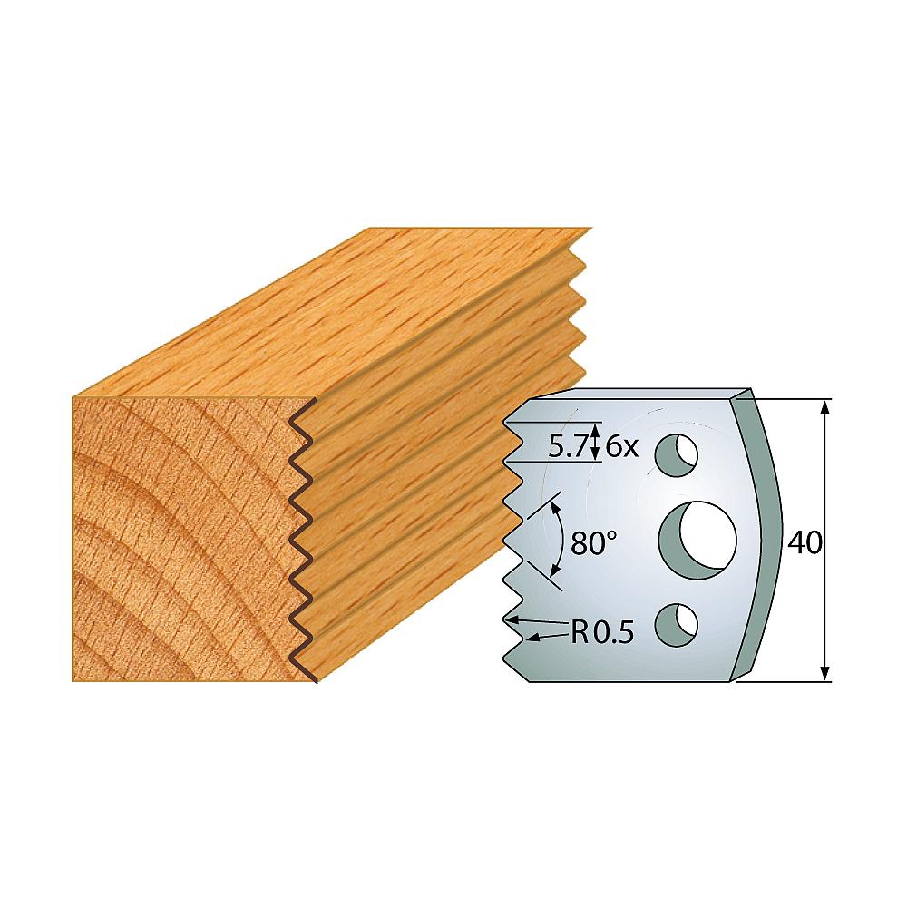 Profil 077 - Profilmesser-Paar 40×4 mm SP