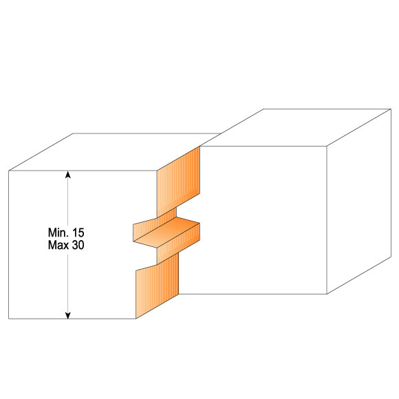 CMT C955 Verleimfräser - D44,4x32 S=12 HW