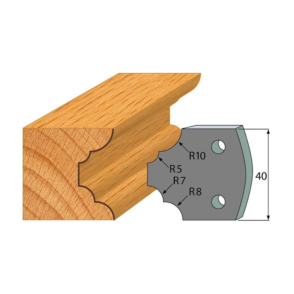 Profil 022 - Abweiser-Paar 40×4 mm SP