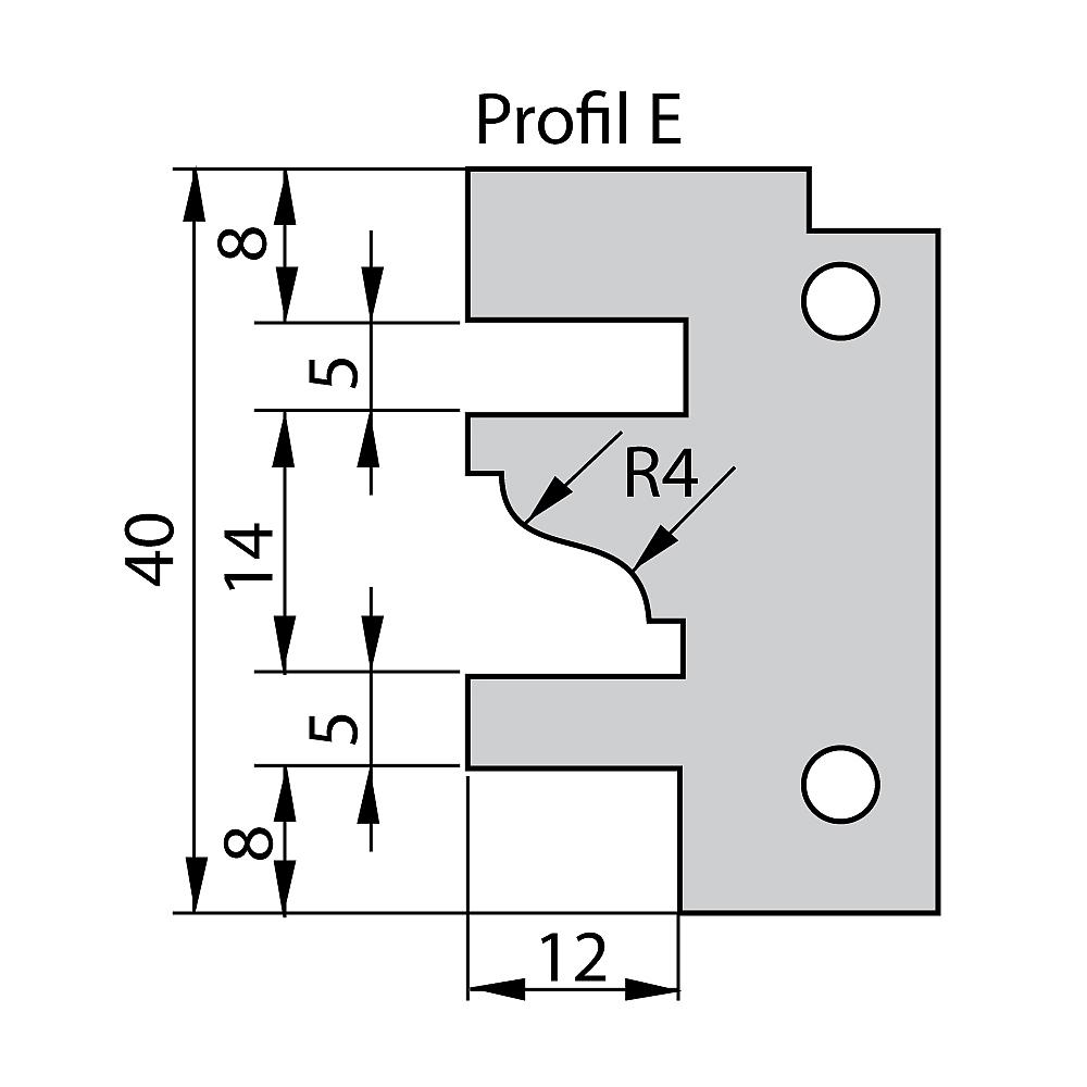 F641 Konterprofil-Fräser MAN - D120x40 d30 Z2 ALU