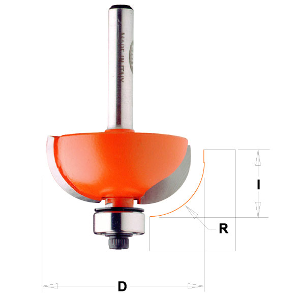 CMT C937 Hohlkehlfräser - R12,7 D38,1x15,5 S=12 HW