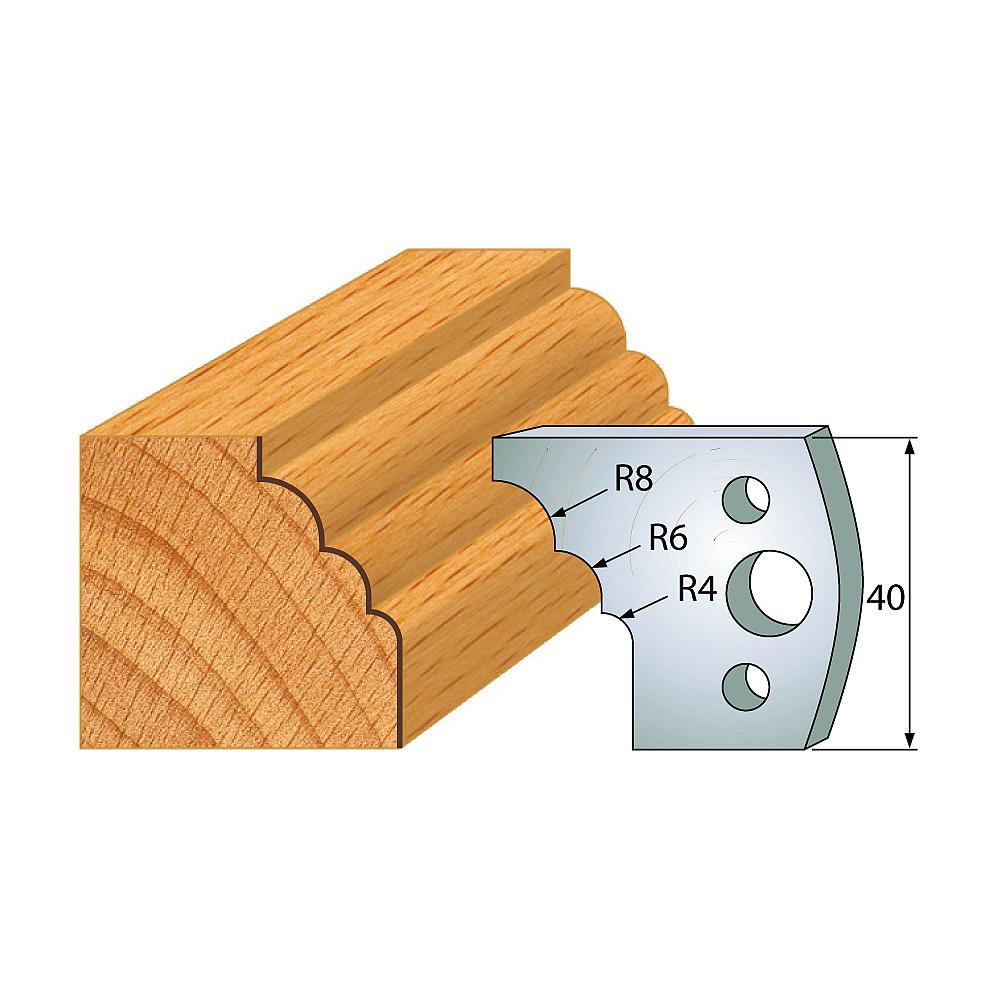 Profil 133 - Profilmesser-Paar 40×4 mm SP