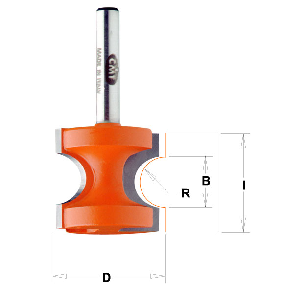 CMT C954 Halbstabfräser - R12,7 D44,5x41 B26,3 S=12 HW