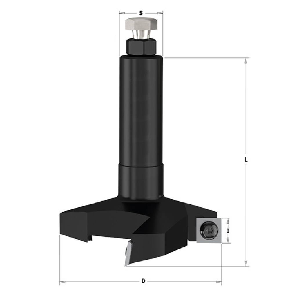 Ausstechfräser für Flächen HW - D80x12 L90 S=20x60 Z3