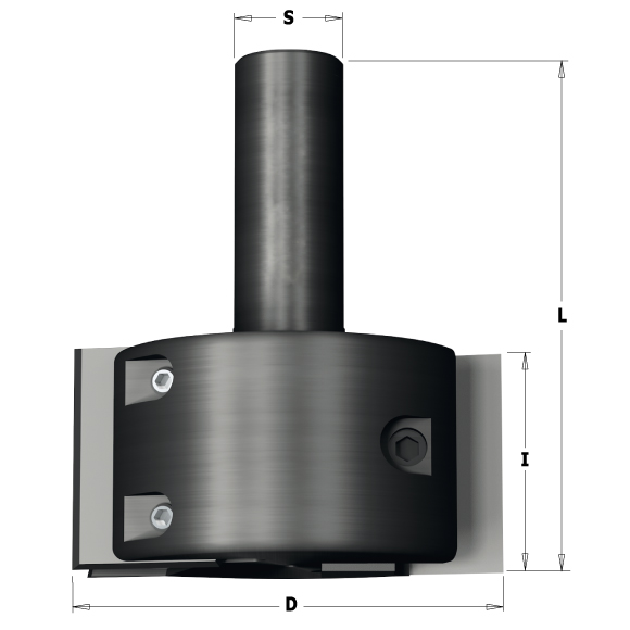 Universeller CNC-Fräser für Profilmesser- D65x40 L93 S=20 Z2