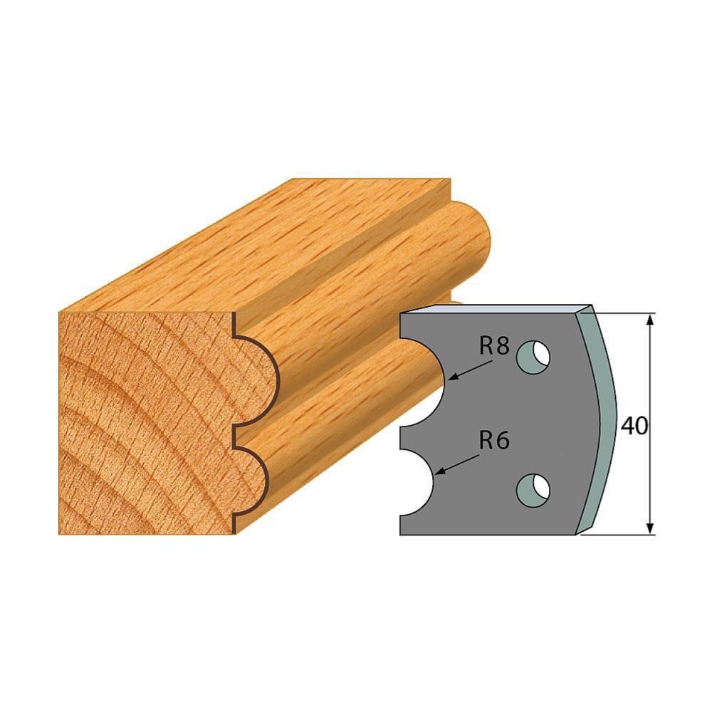 Profil 051 - Abweiser-Paar 40×4 mm SP