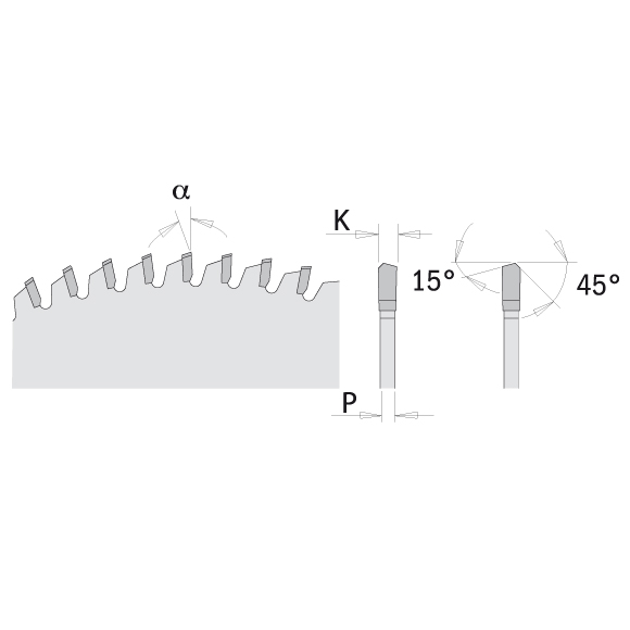 CMT INDUSTRIAL Kreissägeblatt für Kunststoffe und Plexiglas