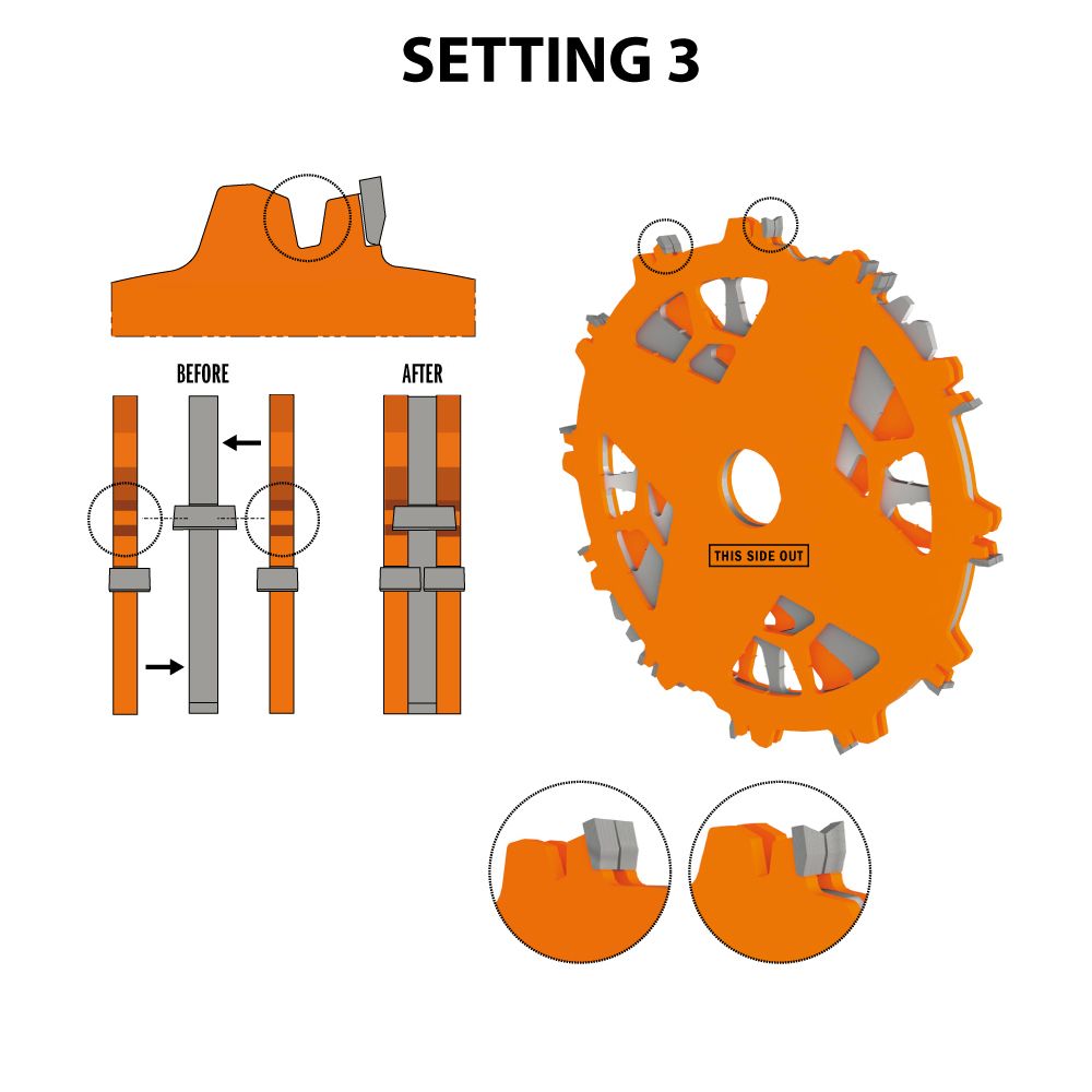 CMT Nutscheibe im Set DADO PRO Ø 203 x 6,2-20 d15,87 Z12 HW