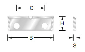 HW-Wendemesser Z=3 B=16 H=7 S=1.5 C=7