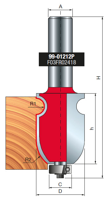 Freud Multiprofilfräser Schaft 12 mm 