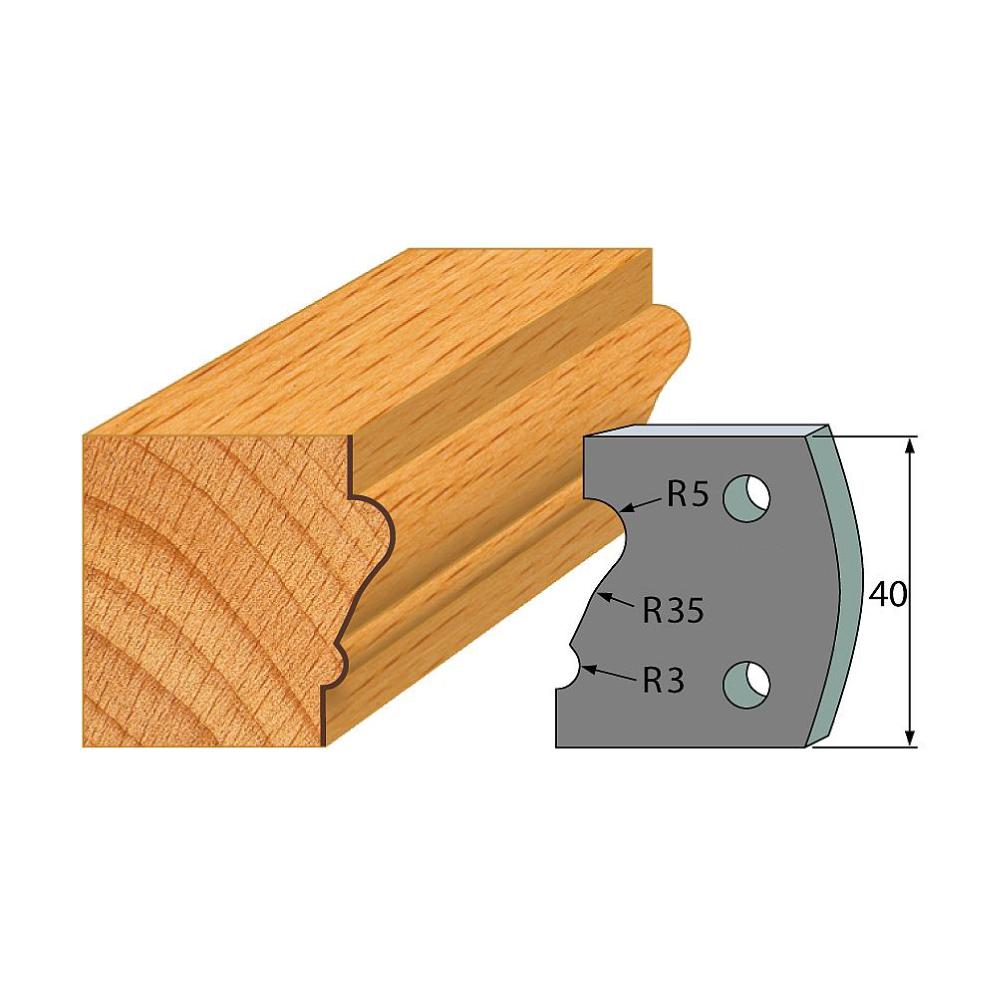 Profil 081 - Abweiser-Paar 40×4 mm SP