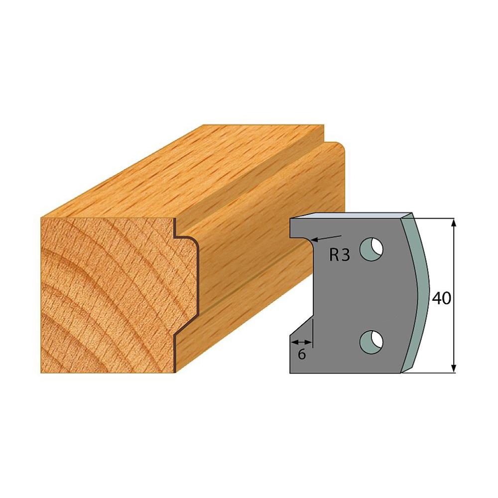 Profil 032 - Abweiser-Paar 40×4 mm SP