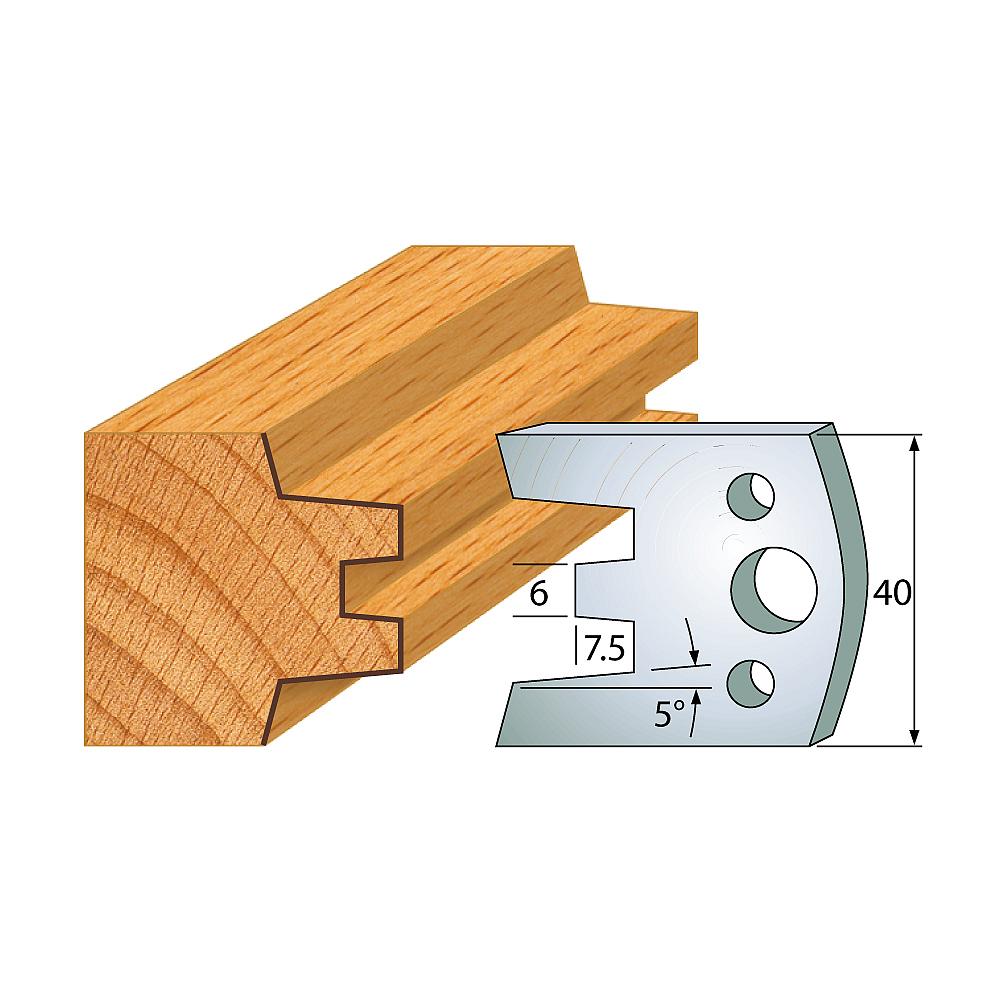 Profil 113 - Profilmesser-Paar 40×4 mm SP