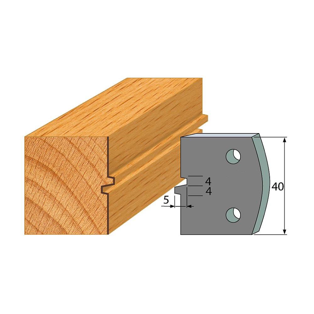 Profil 074 - Abweiser-Paar 40×4 mm SP