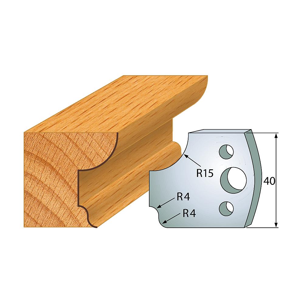 Profil 043 - Profilmesser-Paar 40×4 mm SP