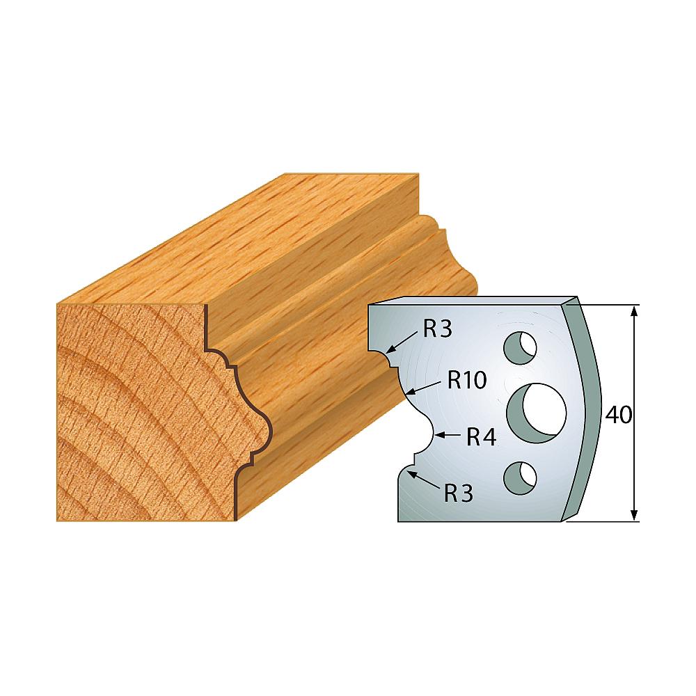 Profil 102 - Profilmesser-Paar 40×4 mm SP