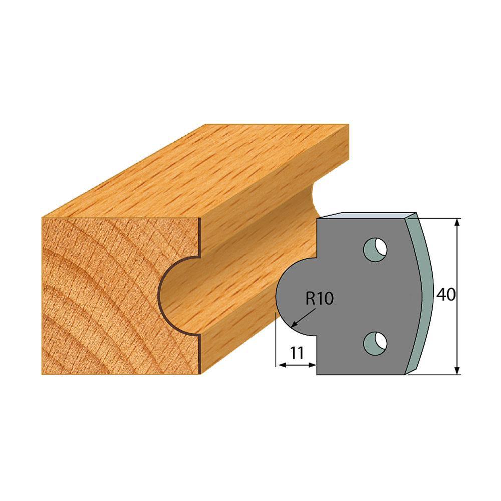 Profil 014 - Abweiser-Paar 40×4 mm SP