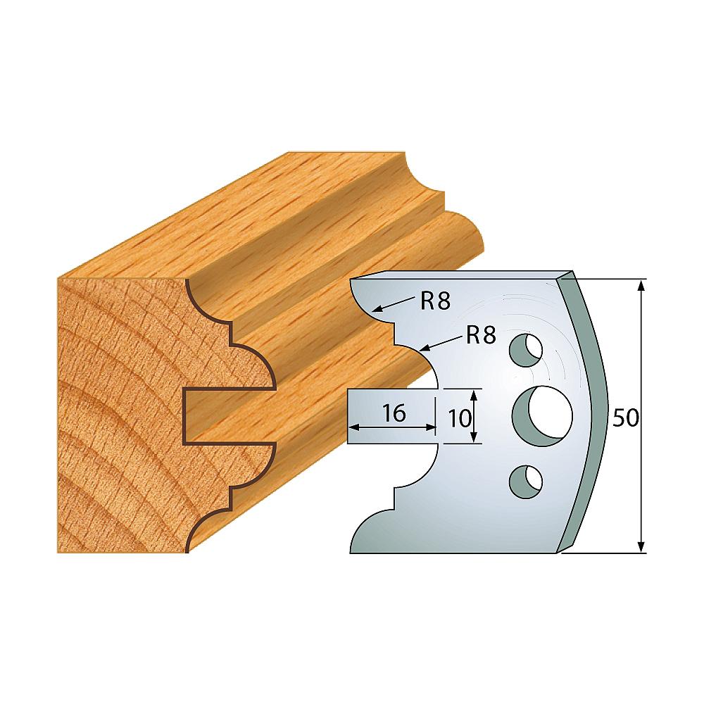 Profil 522 - Profilmesser-Paar 50×4 mm SP