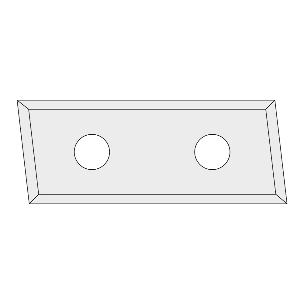 N017 Hartmetall-Wendeplatte Z4 schräg 35° - 36x12x1,5 UNI