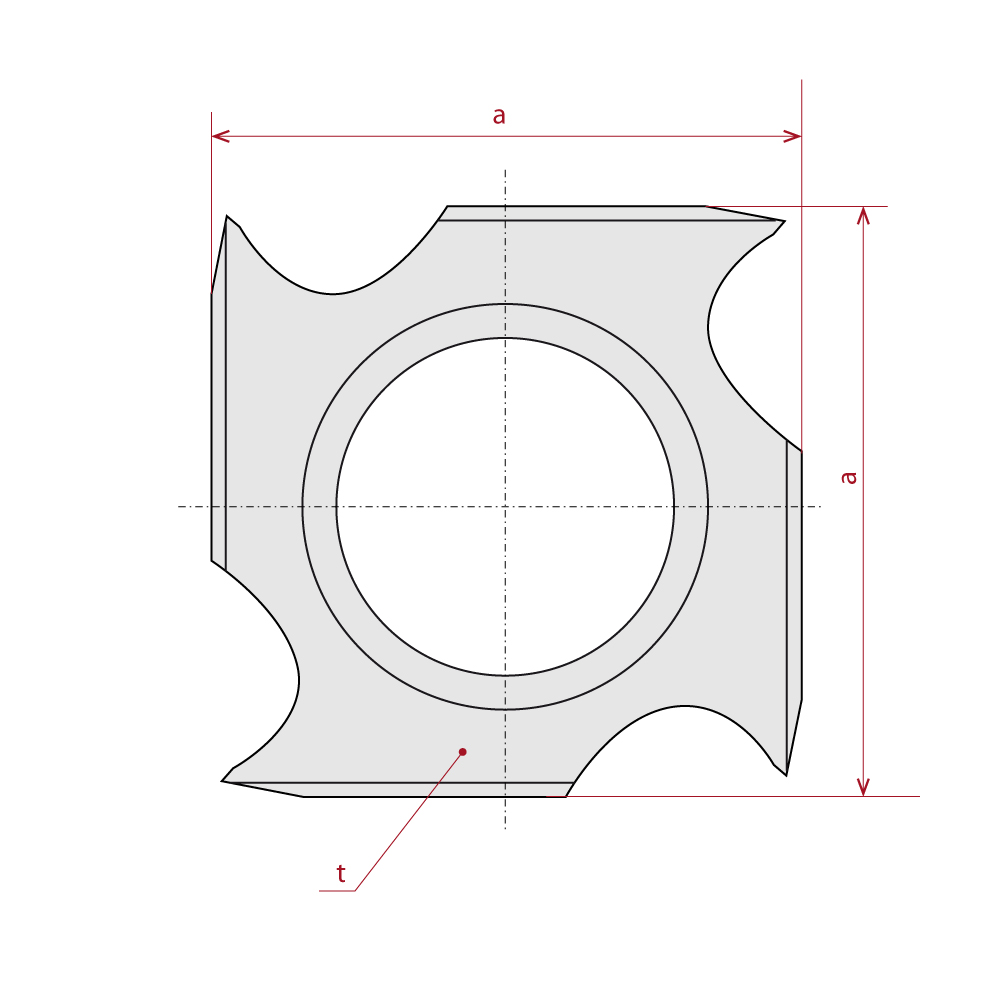 N021 Hartmetall-Wendeplatte - 18x18x1,95 Holz+