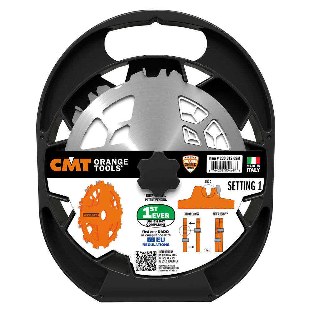 CMT Nutscheibe im Set DADO PRO Ø 203 x 6,2-20 d15,87 Z12 HW