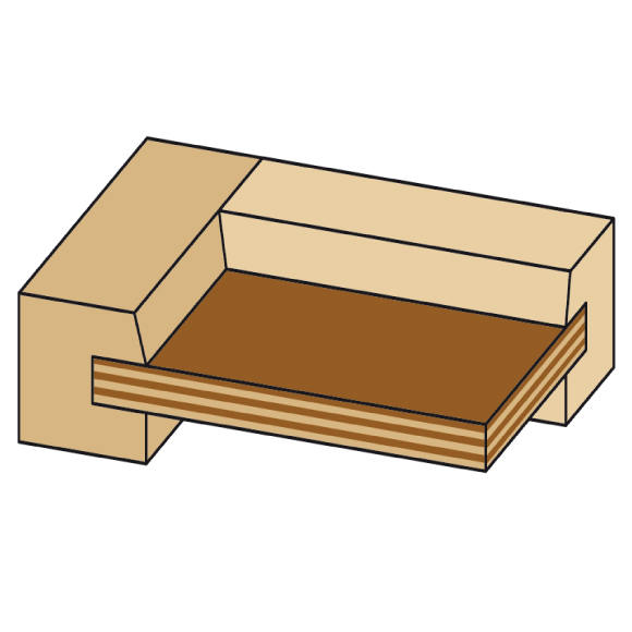 CMT Set Einstellbare Fräsersets zur Herstellung von Feder- und Nutverbindungen 3 St., S=12 HW