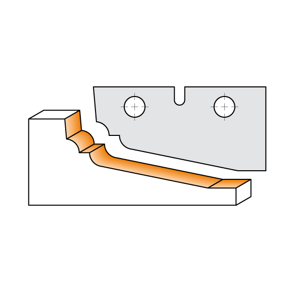 Messer für C694012 - Messerpaar D 50x25x2mm