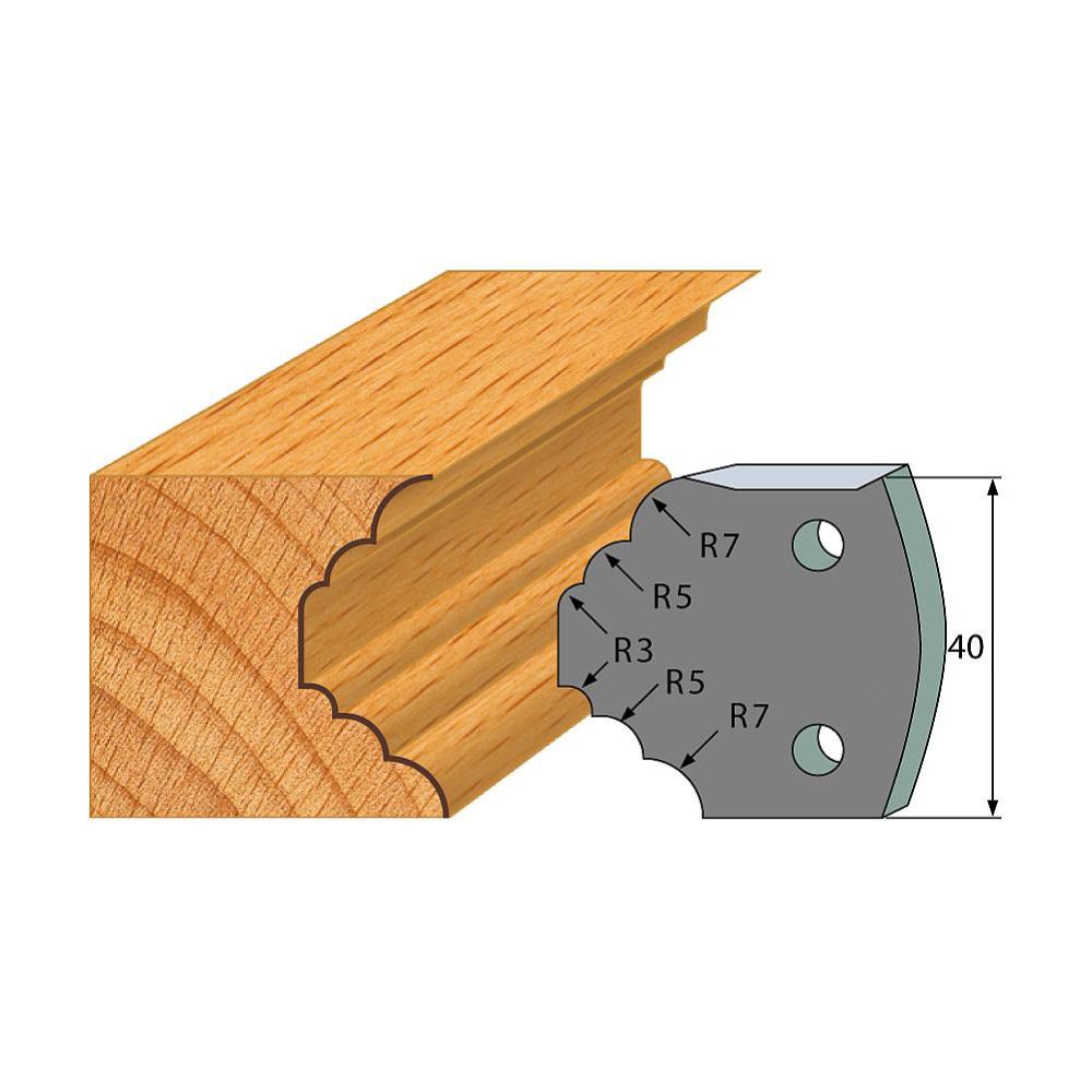 Profil 021 - Abweiser-Paar 40×4 mm SP