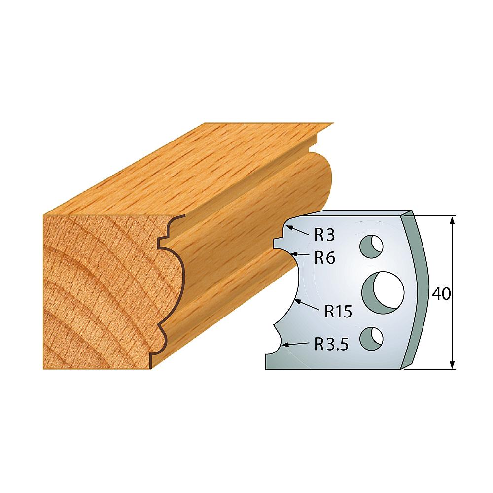 Profil 104 - Profilmesser-Paar 40×4 mm SP