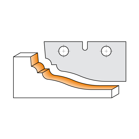 Messer für C694012 - Messerpaar C 50x25x2mm