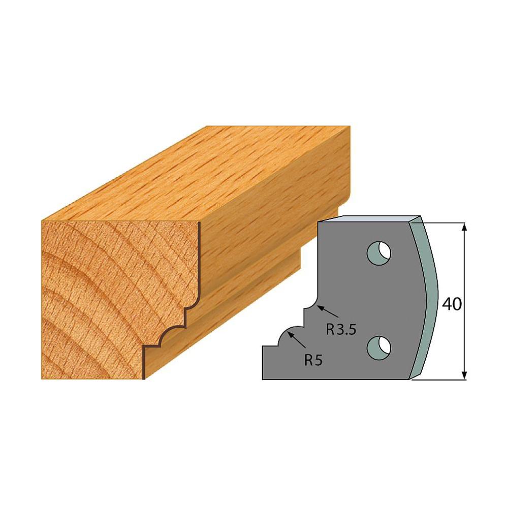 Profil 020 - Abweiser-Paar 40×4 mm SP