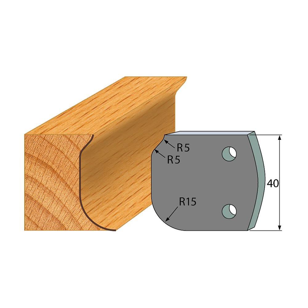 Profil 060 - Abweiser-Paar 40×4 mm SP