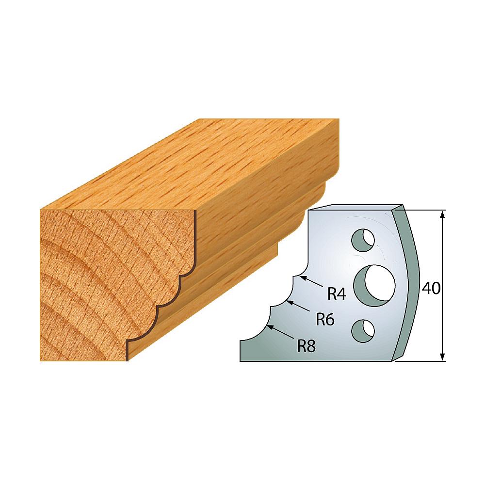 Profil 132 - Profilmesser-Paar 40×4 mm SP