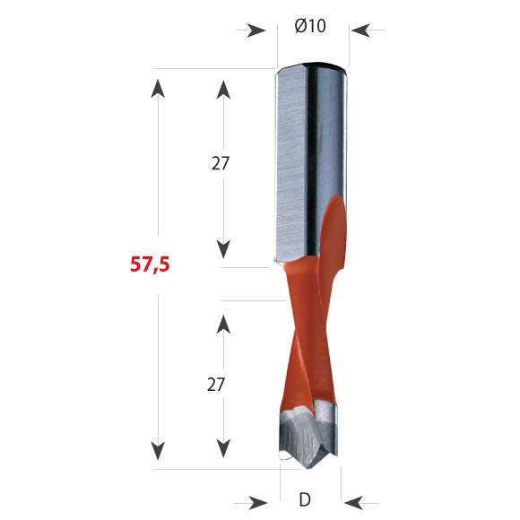 Hartmetall Dübelbohrer Serie 310 Xtreme, Schaft 10 x 27 mm