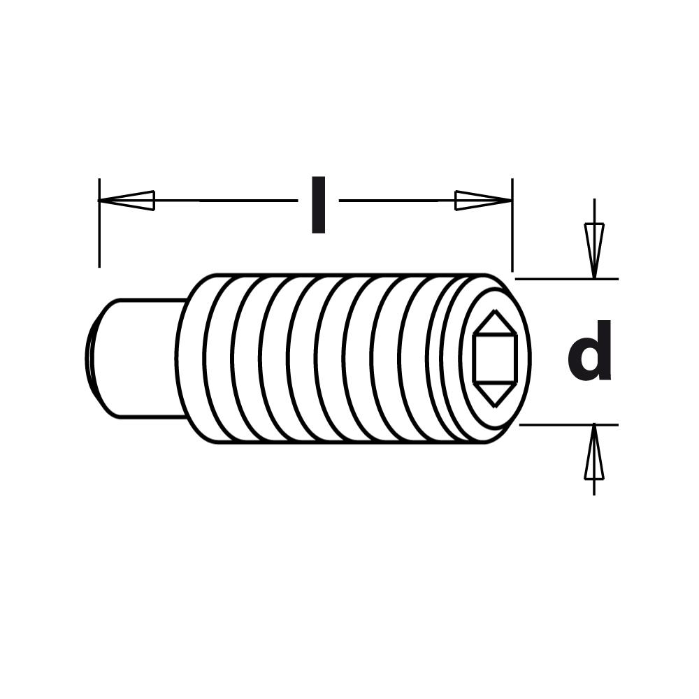 Schraube STEI Pin - M6x10 IGM