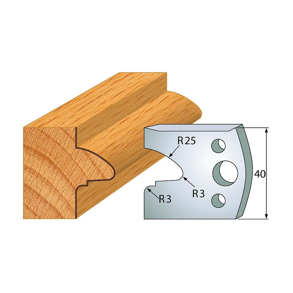 Profil 078 - Profilmesser-Paar 40×4 mm SP