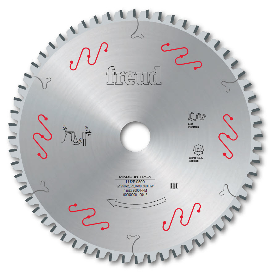 Freud LU2F Kreissägeblatt für Holzwerkstoffplatten, Verbundwerkstoffe, Kunststoffe