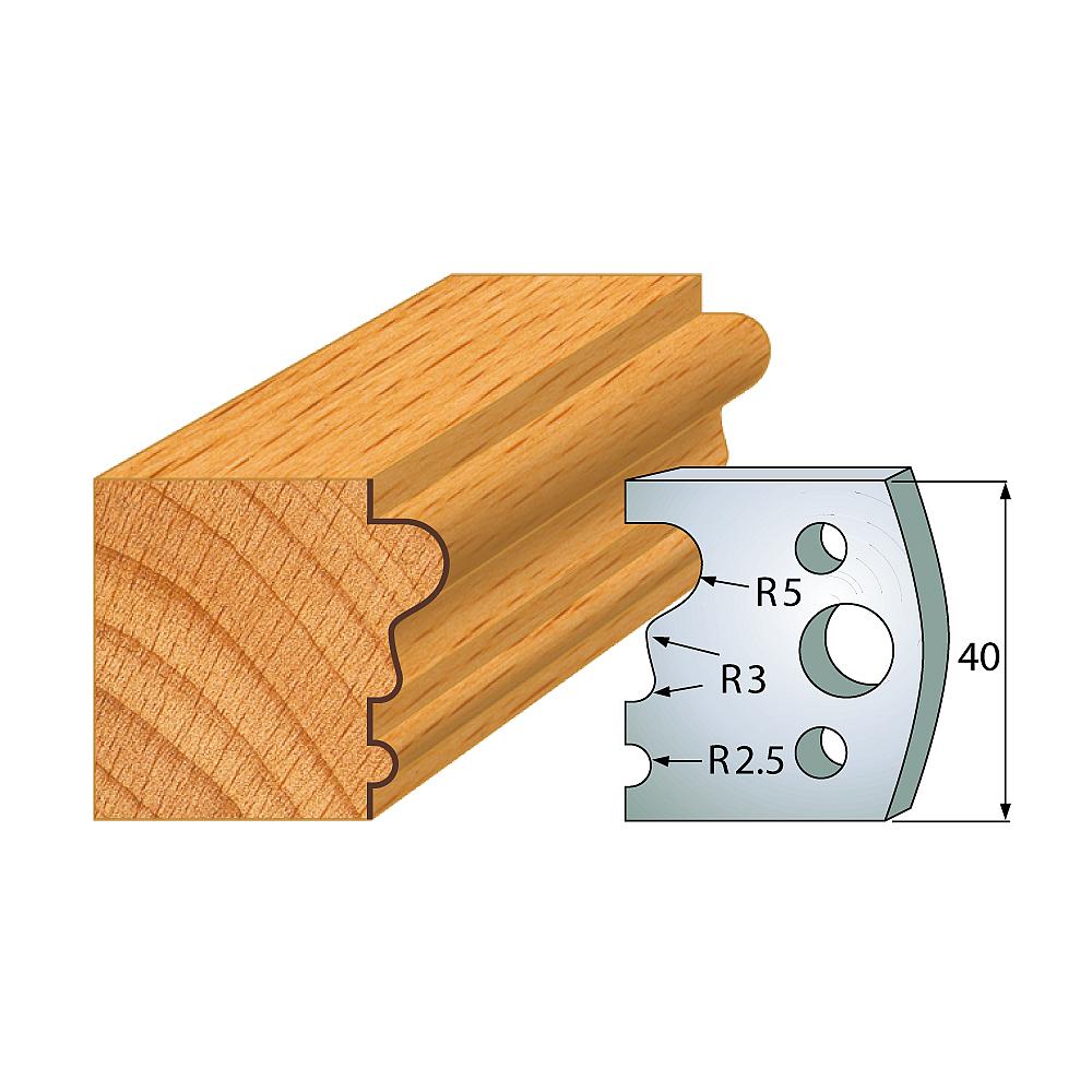 Profil 033 - Profilmesser-Paar 40×4 mm SP