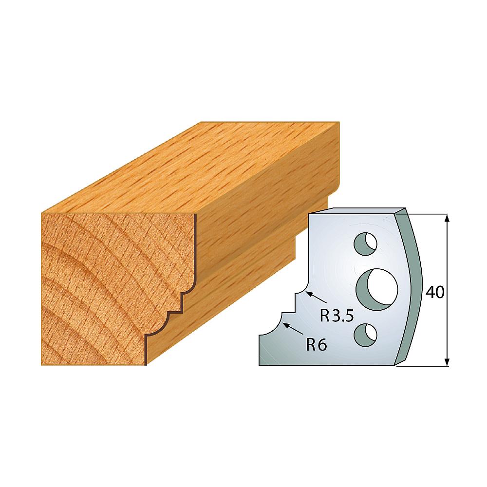 Profil 019 - Profilmesser-Paar 40×4 mm SP