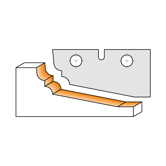 Messer für C694012 - Messerpaar B 50x25x2mm