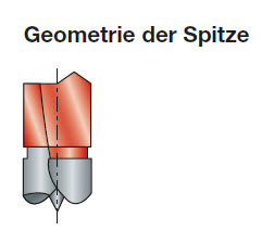 Freud Dübelbohrer Sackloch Bohrer mit abgerundeten Vorschneidern, Schaft 10 mm