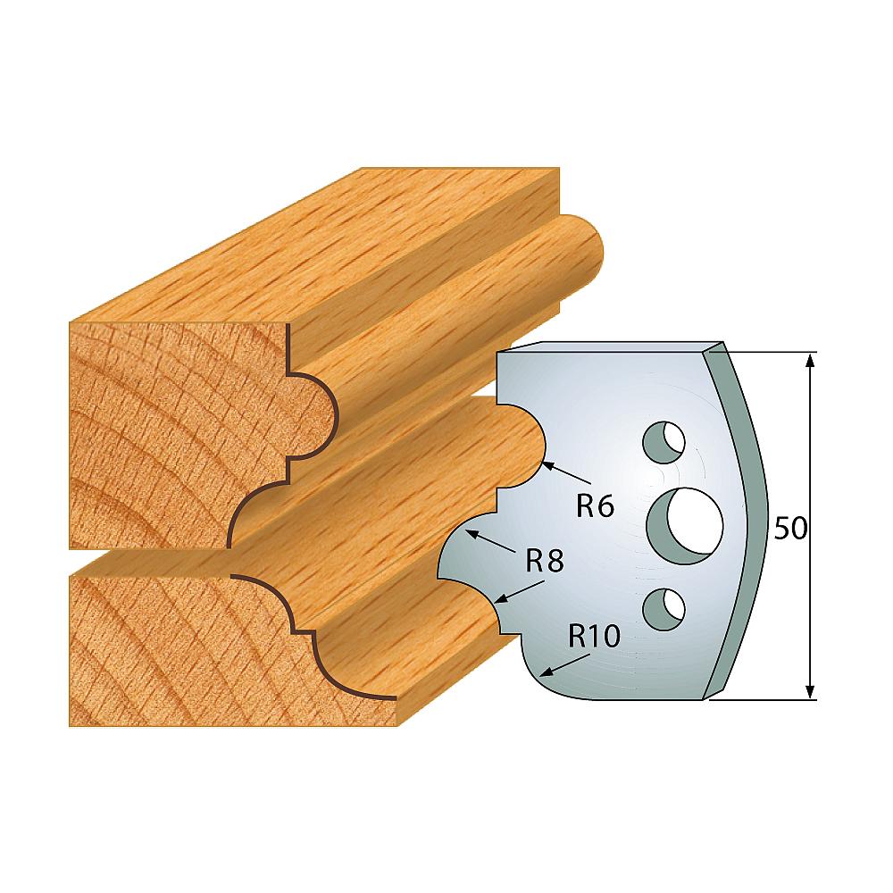 Profil 520 - Profilmesser-Paar 50×4 mm SP